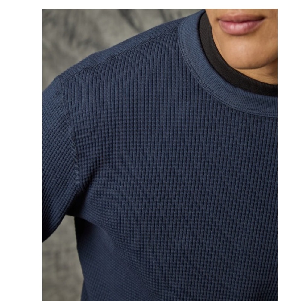 Faherty Essential Waffle Crew Tee - image 2